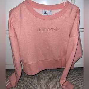 Adidas pink crop sweater size XS